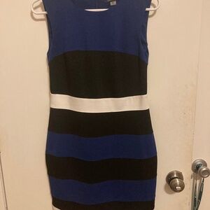 Tommy Hilfiger blue white black dress